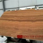 Custom China Teak Wood Marble Polished slab (4)