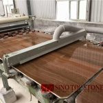 Custom China Teak Wood Marble Polished slab (7)