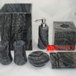 black marble hotel bathroom accessories