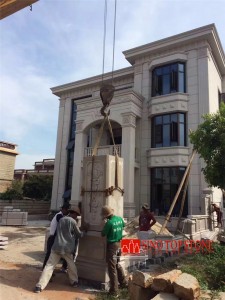 yellow granite G682 granite column (3)