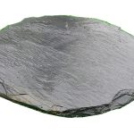 China Black slate round slate stepping stones