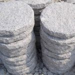 granite round stepping stone round flagstones
