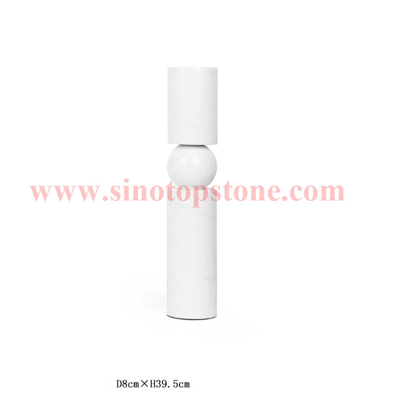 MARBLE CANDLE HOLDERS CYLINDER SHAPED STANDS TEA LIGHTS HANDICRAFTS HOME DECORATIVE GIFTS07