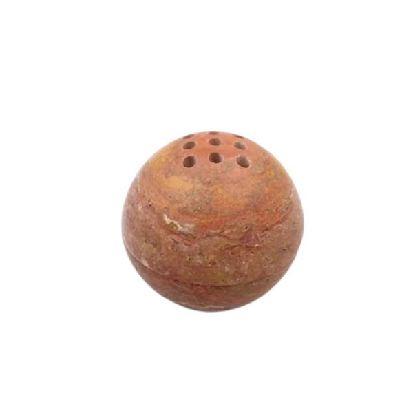 Customed-Natural-Marble-Red-Travertine-Sphere-Incense-Burner Customed-Natural-Marble-Red-Travertine-Sphere-Incense-Burner