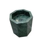 Octagonal Indian Green Marble Wash Basin Handcrafted Pedestal Sink Pedestal Washbasin (2)