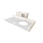 Pure White Quartz Kitchen Countertop