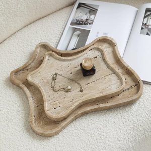 Beige Travertine Tray