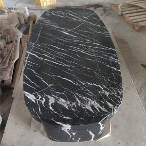 Sino-topstone-Nero-marquina-Marble-Dinning-table
